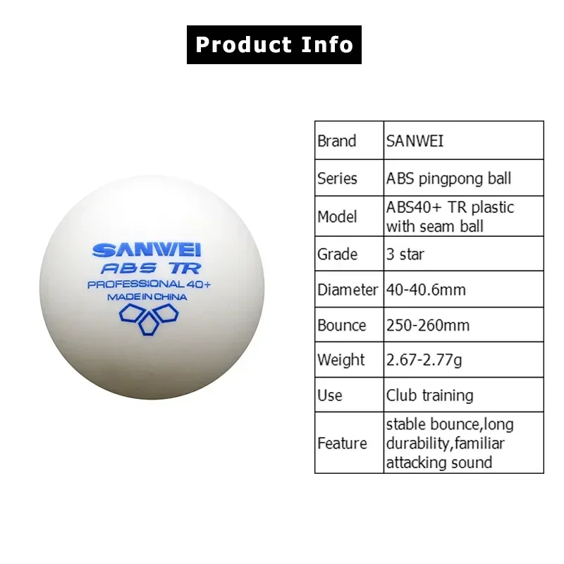 SANWEI-ABS TR 3 Star Table Ten - Table Tennis Olympics recension och pris