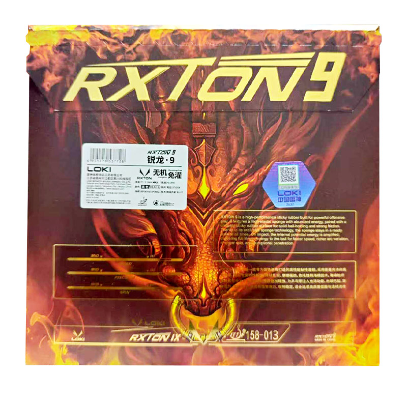 LOKI RXTON 9 Table Tennis Rubb - Table Tennis Loki recension och pris