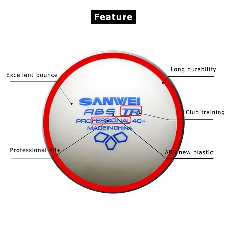 50/100pcs SANWEI TR 3 Star Tab - Table Tennis Olympics recension och pris